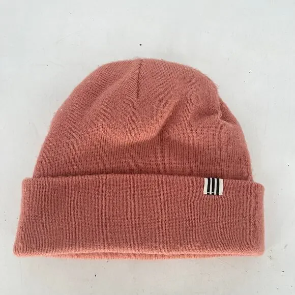 Adidas Original Dusty Rose Pink Knit Beanie Hat One Size - Picture 2 of 5
